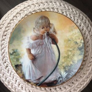 Vintage Decorative “Renee” Plate by Sue Etem
